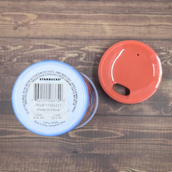 Starbucks Stainless Floral Travel Cup With Lid NWT - Picture 5 of 5